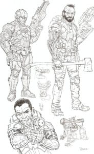 WE STAND on GUARD #1 sketch page 1