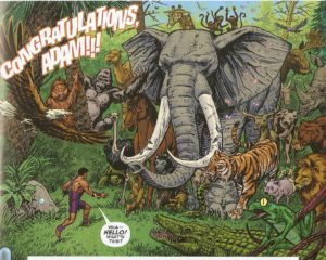 ADAM.3 #1 pg. 7 panel 1 wild kingdom