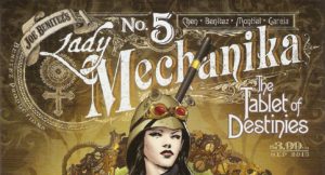 LADY MECHANIKA, the TABLET of DESTINIES #5 top part of cover