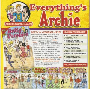 BETTY & VERONICA #278 history