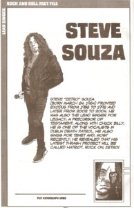 Exodus member 1 - Steve Souza