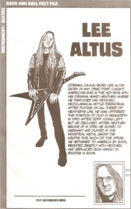 Exodus member 4 - Lee Altus