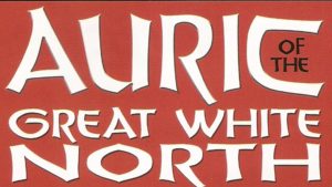 AURIC of the GREAT WHITE NORTH #1 logo (red background)