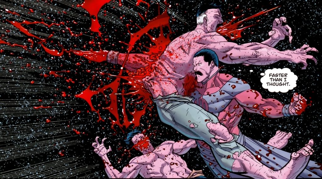 Nolan_Grayson_(Invincible)_002_Thragg impales Nolan