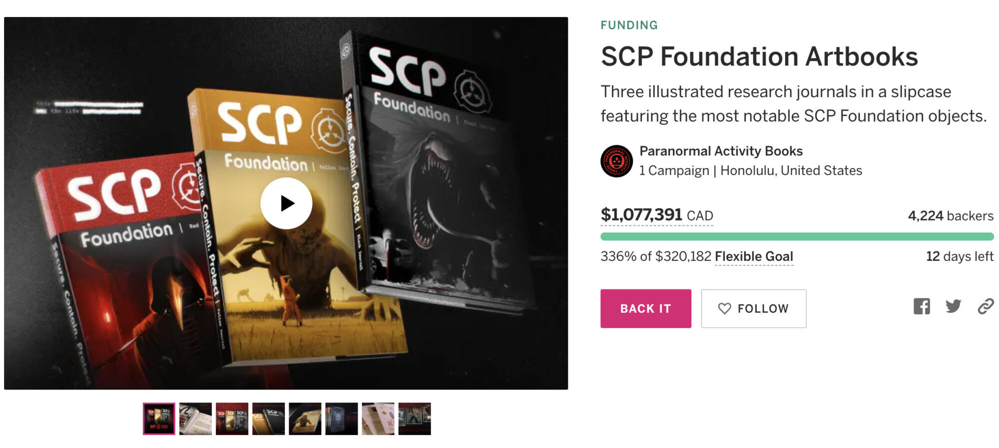 SCP Foundation Artbooks Launch Indiegogo Campaign - Comix Asylum