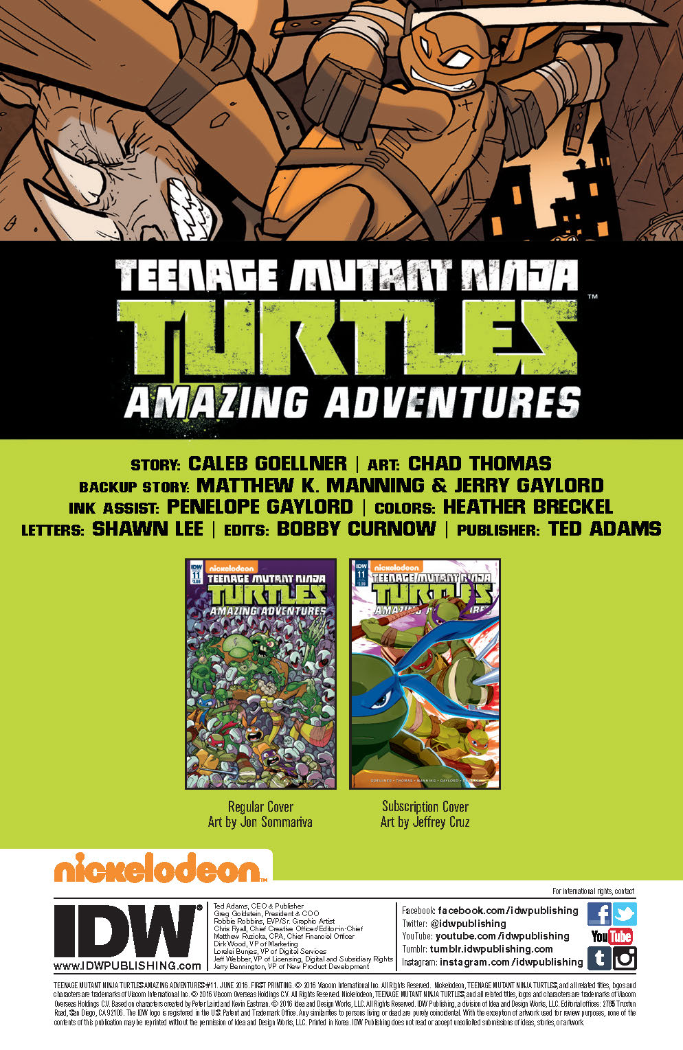 Teenage Mutant Ninja Turtles: Amazing Adventures Volume 4 by Matthew K.  Manning, Caleb Goellner: 9781631408434 | : Books