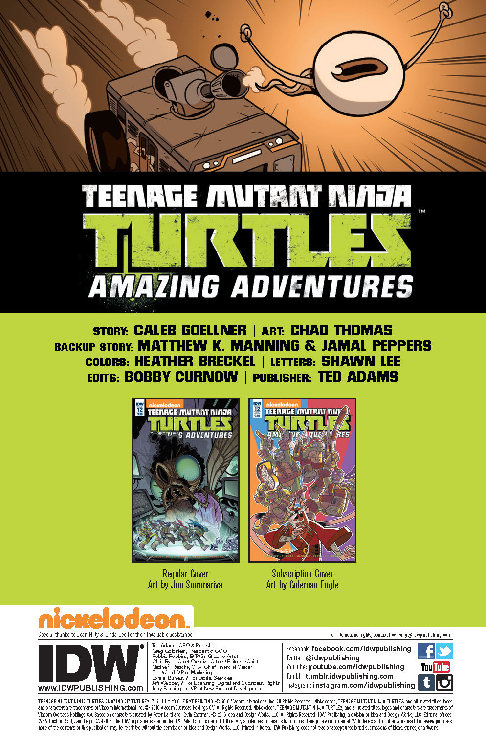 Teenage Mutant Ninja Turtles: Amazing Adventures Volume 4 by Matthew K.  Manning, Caleb Goellner: 9781631408434 | : Books