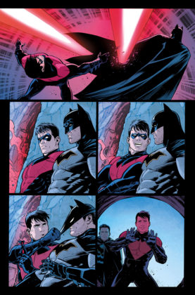 img src="NTW_89_02.jpg" alt="Nightwing #89 interior art by Bruno Redondo and Adriano Lucas preview page 2"